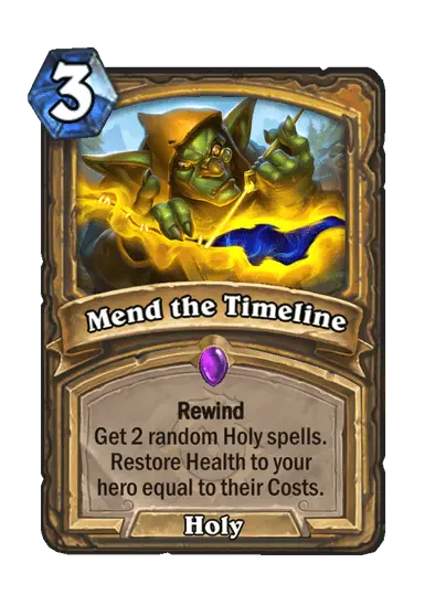Mend the Timeline