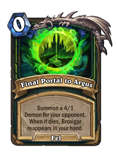 Final Portal to Argus