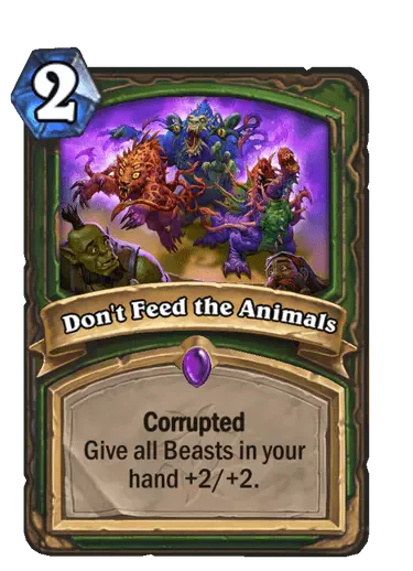 Don't Feed the Animals