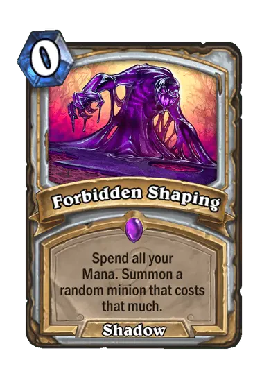 Forbidden Shaping