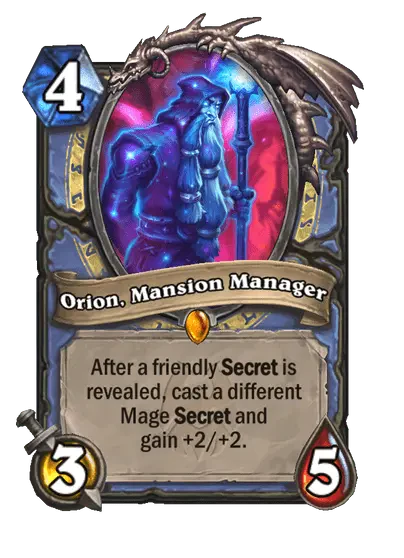 Orion, Mansion Manager