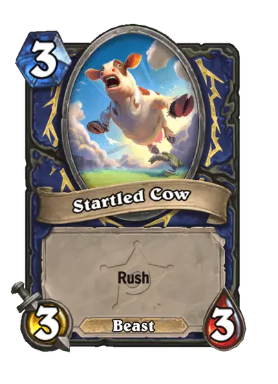 Startled Cow