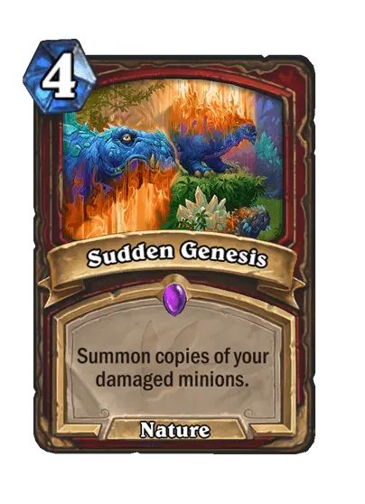 Sudden Genesis