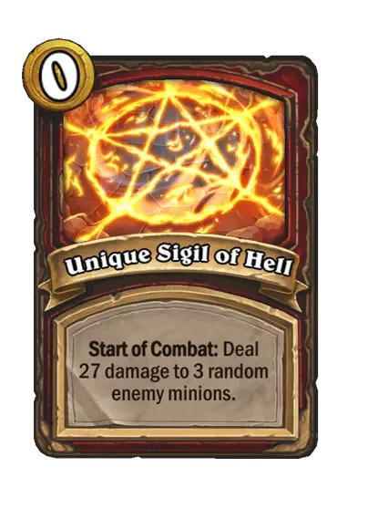 Unique Sigil of Hell